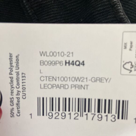 CORE 10 sports Bra NWT leopard print with grey color size L - Picture 13 of 13